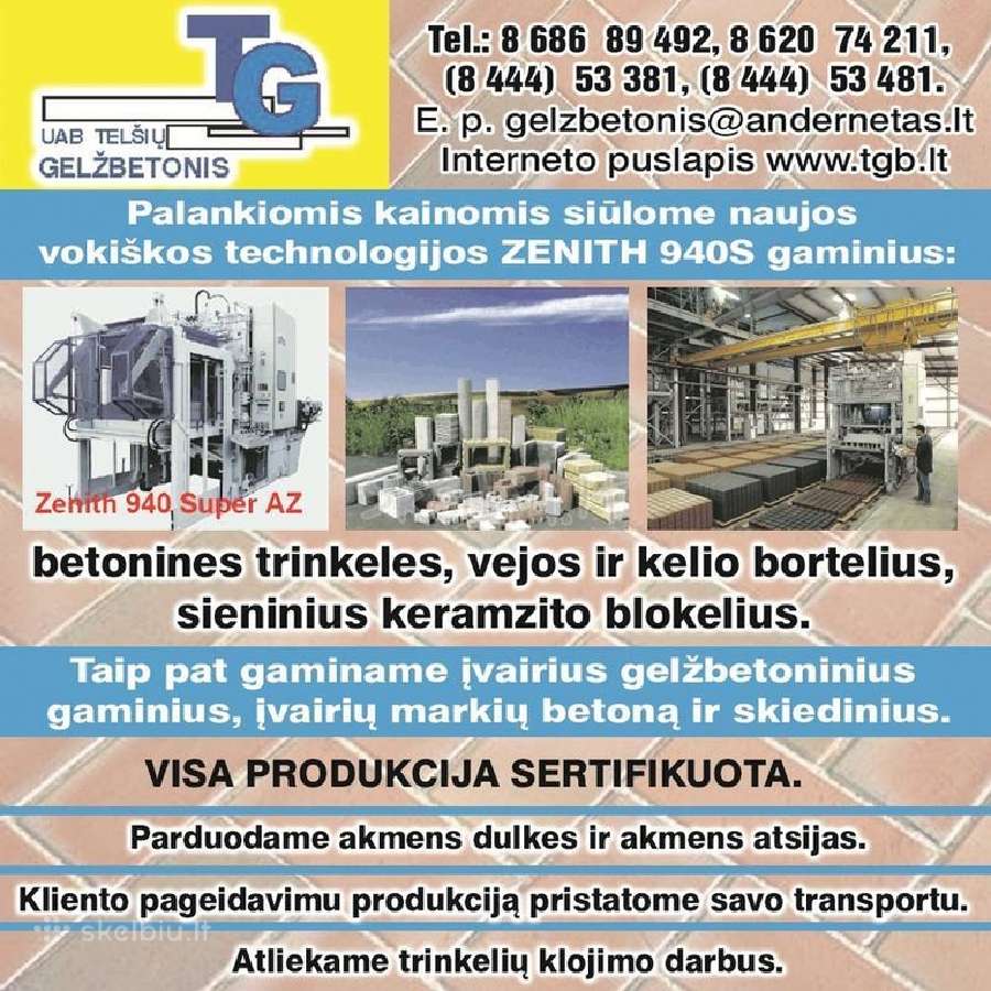 Perdengimo plokstes, trinkeles, ziedai, blokai