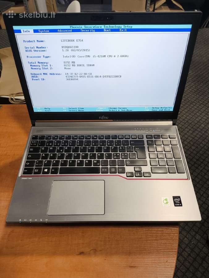 15.6 Pigūs laptopai veikiantys 4-6 karta 03 14