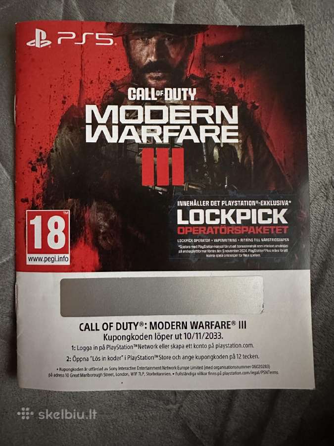 Call of duty modern warfare 3 ps5