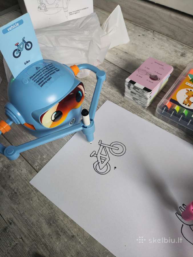 Mokomasis Piešimo robotas su muzika ir kortelėmis - nuotraukos Nr. 3