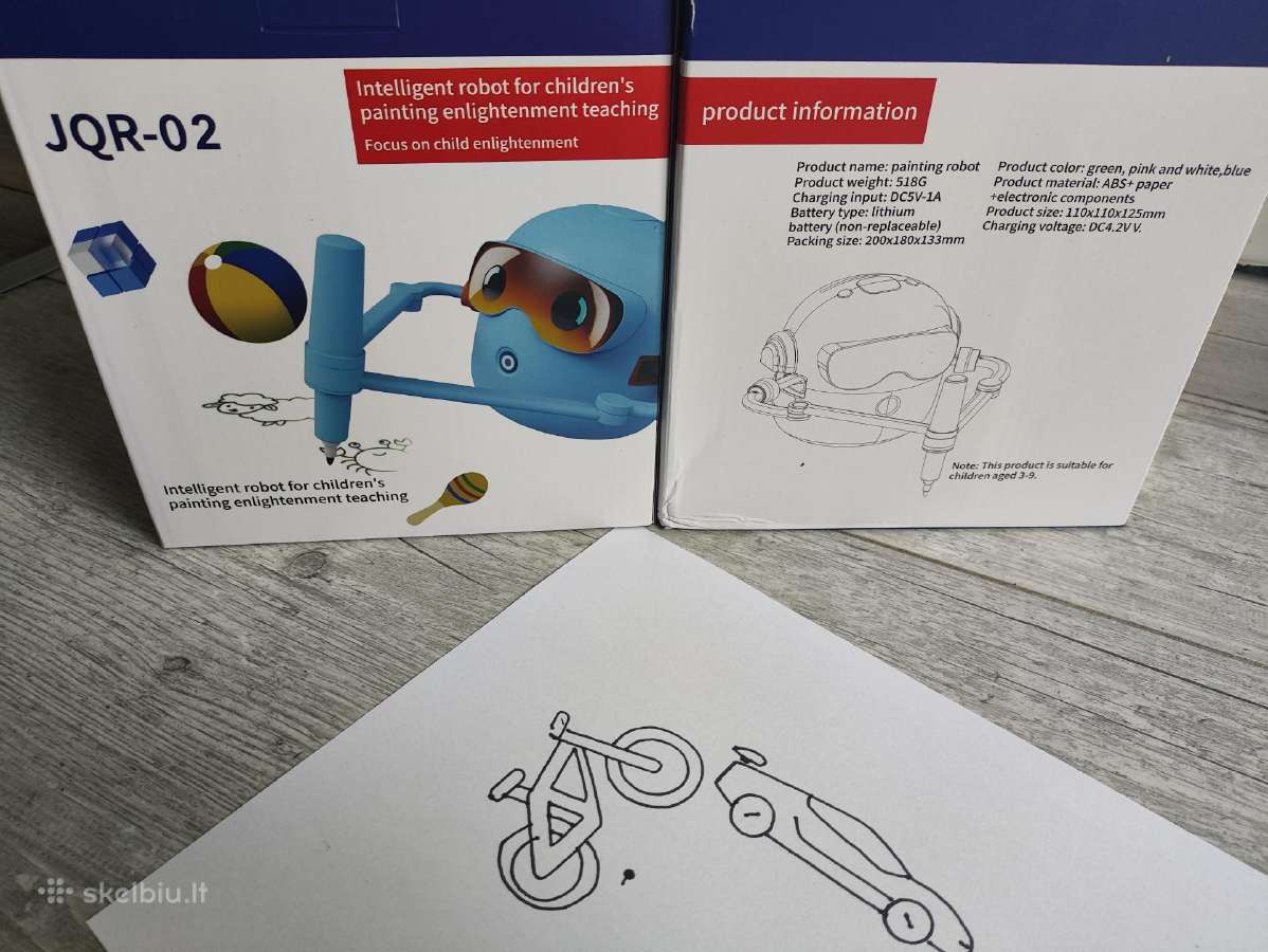 Mokomasis Piešimo robotas su muzika ir kortelėmis - nuotraukos Nr. 8