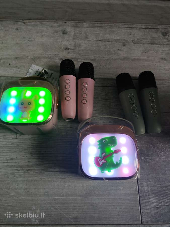 Vaikiška karaoke kolonėle Bluetooth +2 mikrofonai - nuotraukos Nr. 2