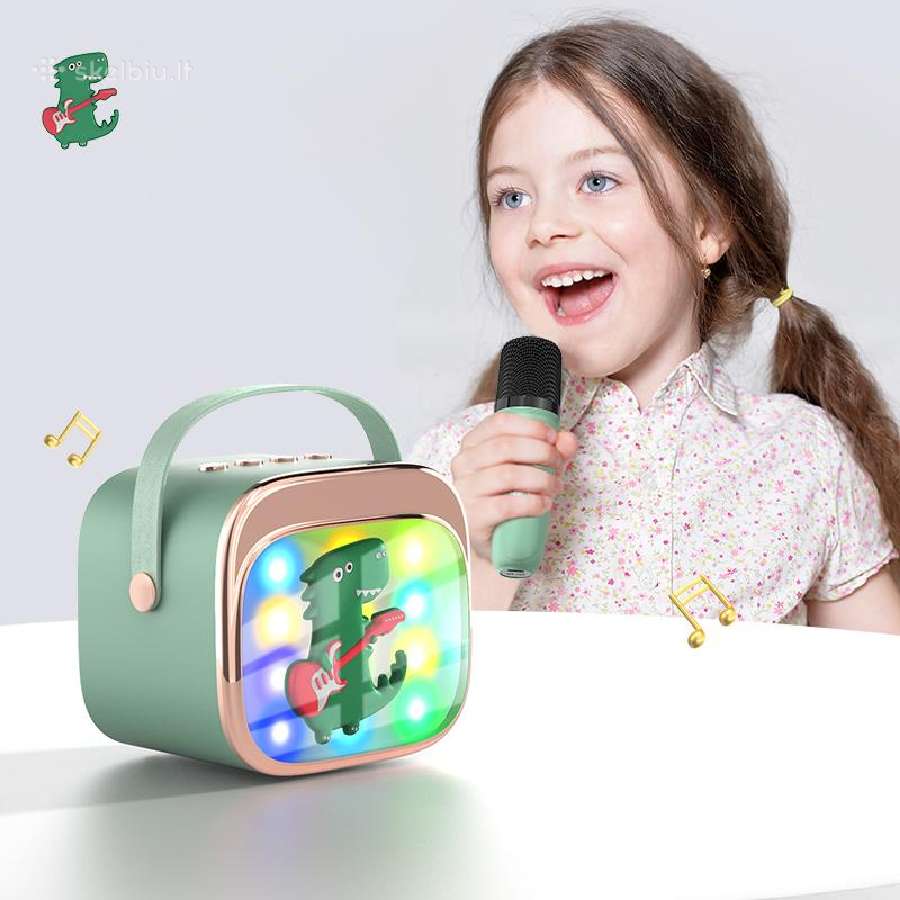 Vaikiška karaoke kolonėle Bluetooth +2 mikrofonai - nuotraukos Nr. 5