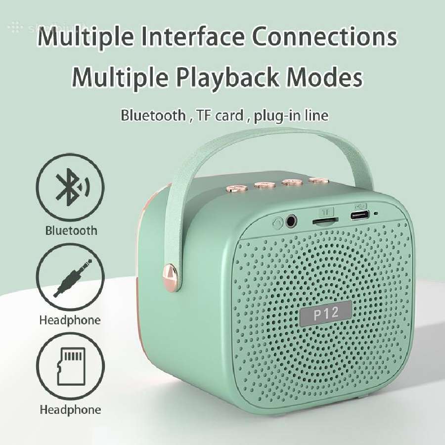 Vaikiška karaoke kolonėle Bluetooth +2 mikrofonai - nuotraukos Nr. 8
