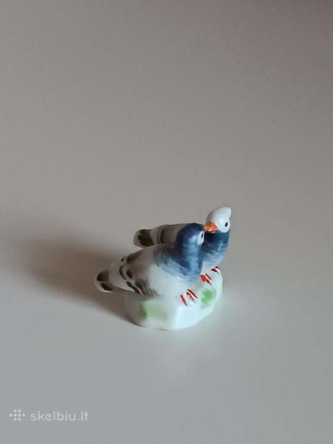 Porcelianinė balandžių porelė Meissen - nuotraukos Nr. 3