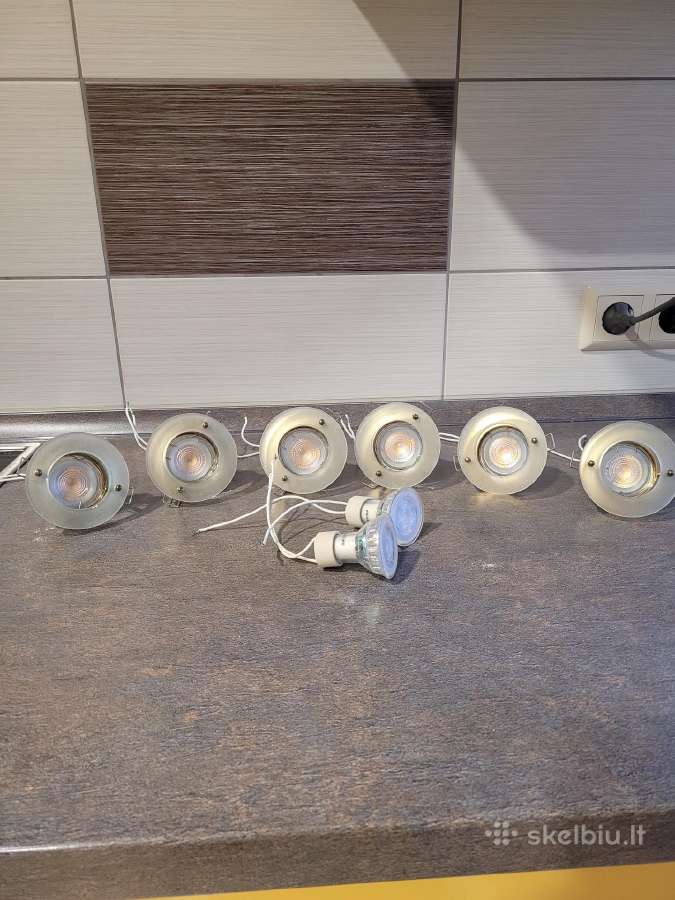 Imontuojami sviestuvai su LED lemputemis