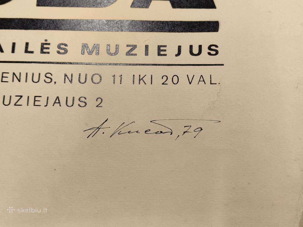 Plakatas Antanas Kučas 1979 - nuotraukos Nr. 2
