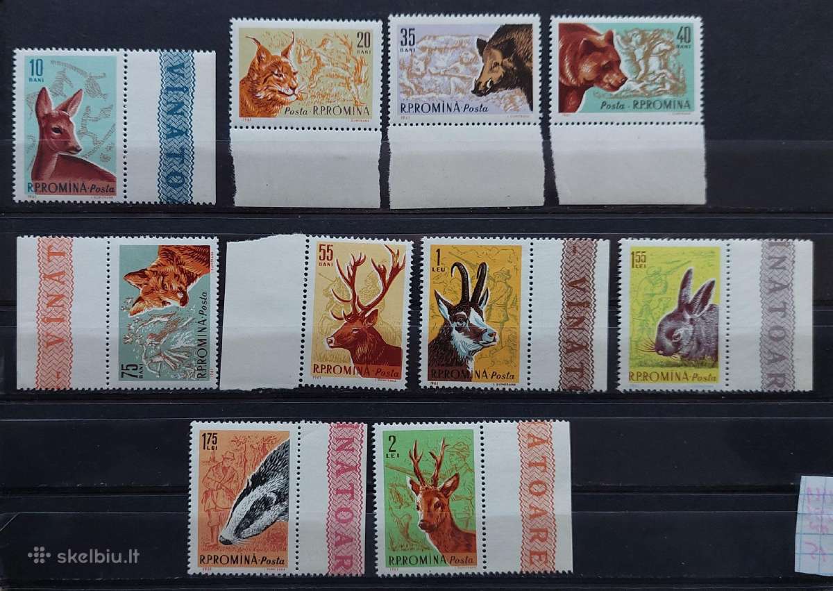 Rumunija 1961 gyvūnai, švarus, Michel 1981-1990