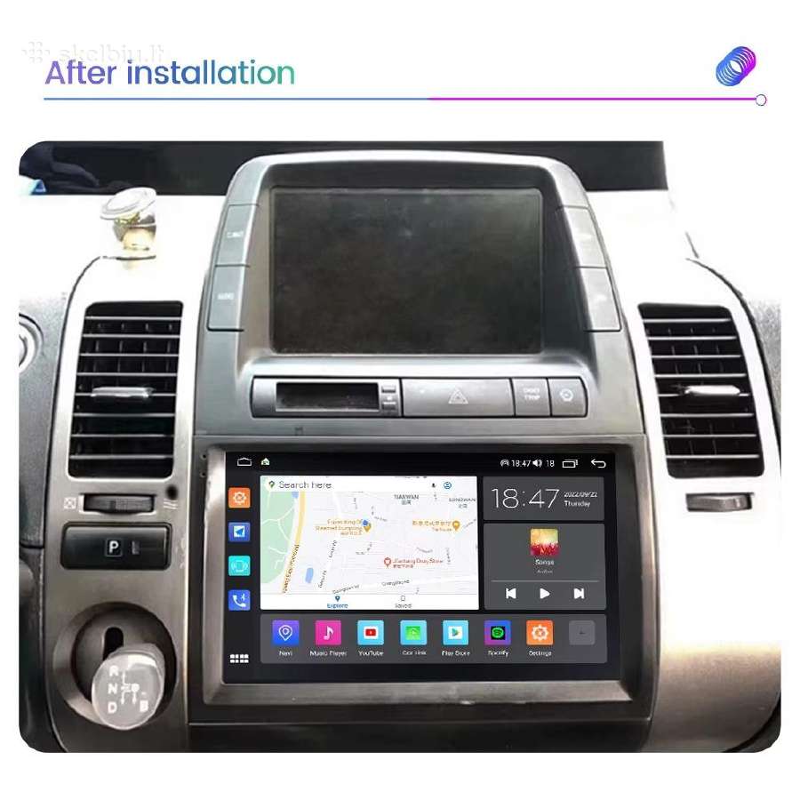 Toyota Prius 2002 - 2015 metų android multimedija - nuotraukos Nr. 2