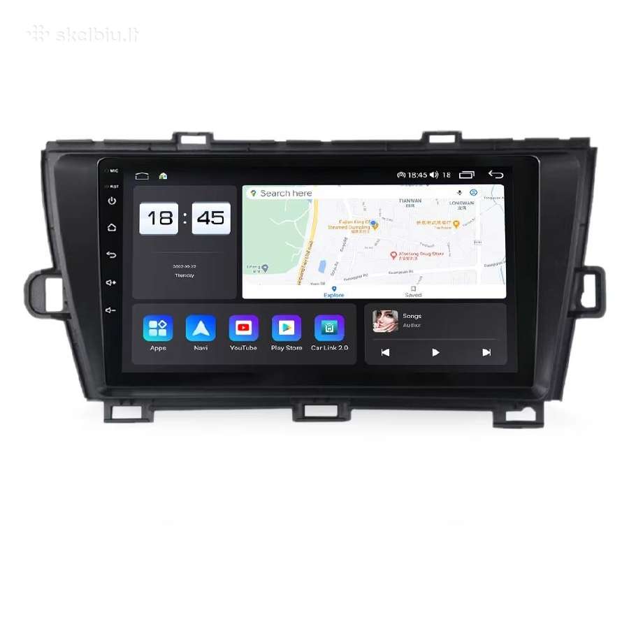 Toyota Prius 2002 - 2015 metų android multimedija - nuotraukos Nr. 3