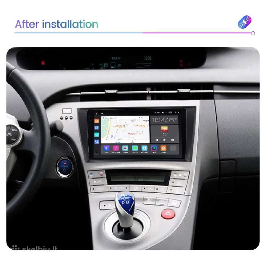 Toyota Prius 2002 - 2015 metų android multimedija - nuotraukos Nr. 4