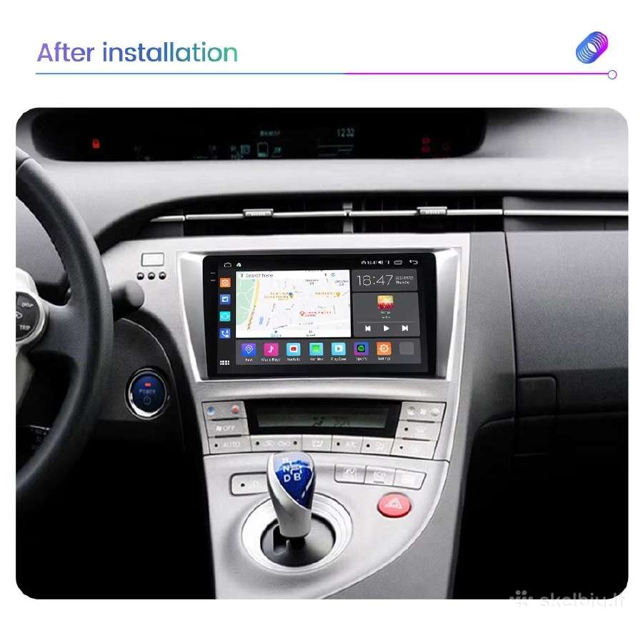Toyota Prius 2002 - 2015 metų android multimedija - nuotraukos Nr. 6