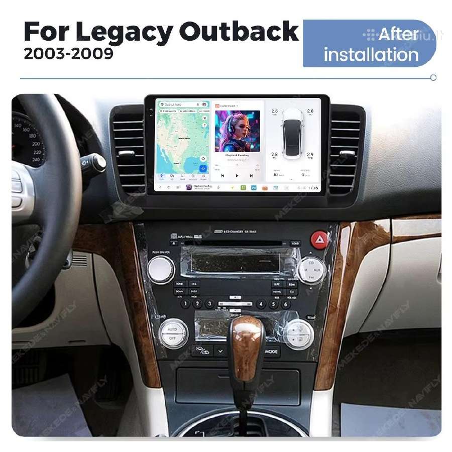 Subaru Outback 2003-2018 android multimedija - nuotraukos Nr. 4