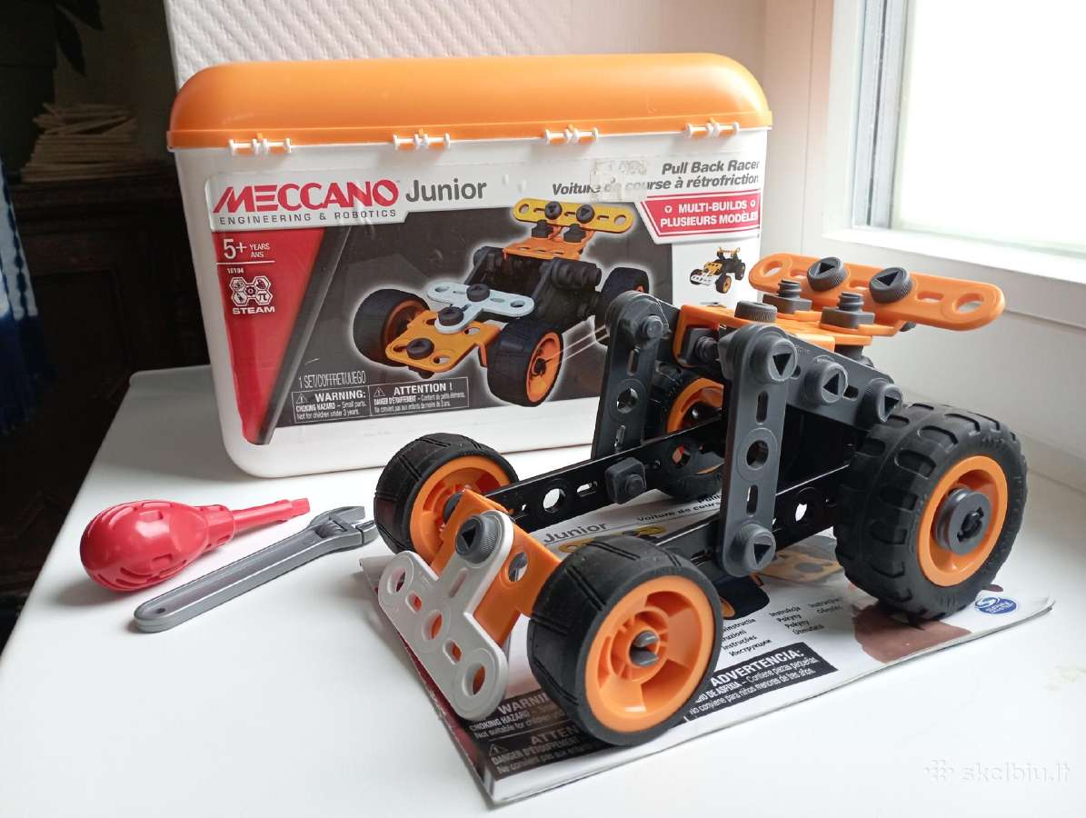Vaikiškas Konstruktorius "Pull Back Race Car"