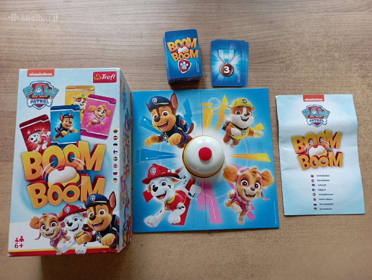 Stalo žaidimas "Boom Boom Paw Patrol"