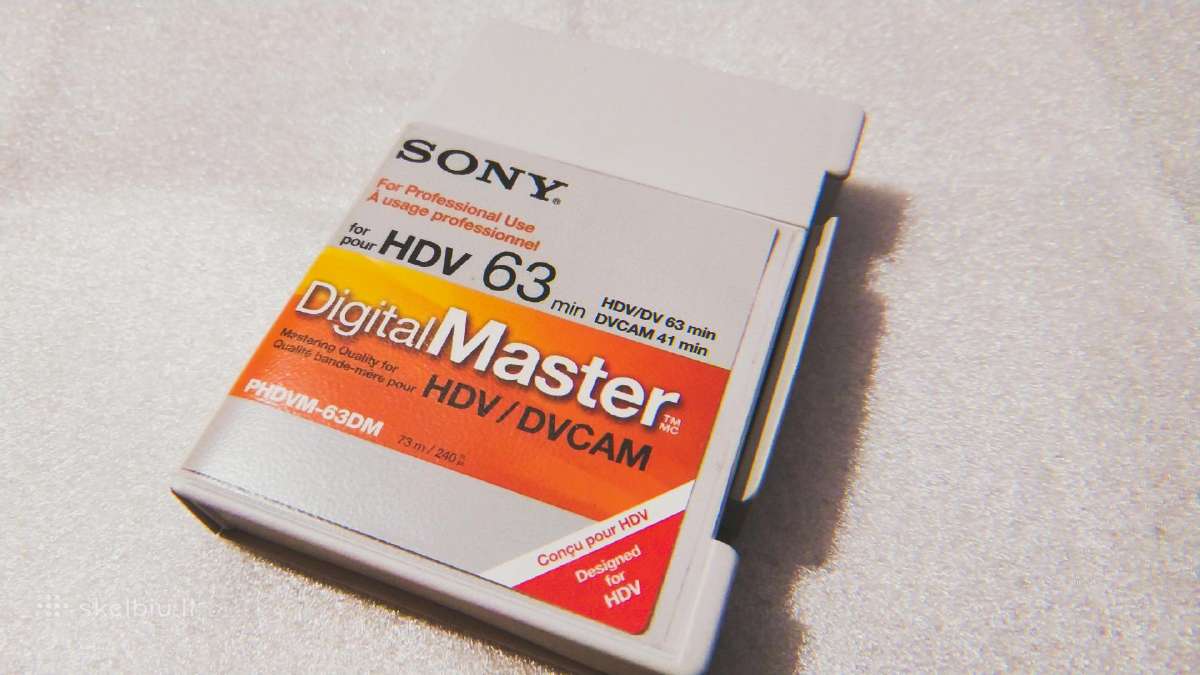 Vaizdajuostė Sony Hdv 63min, Phdvm-63dm