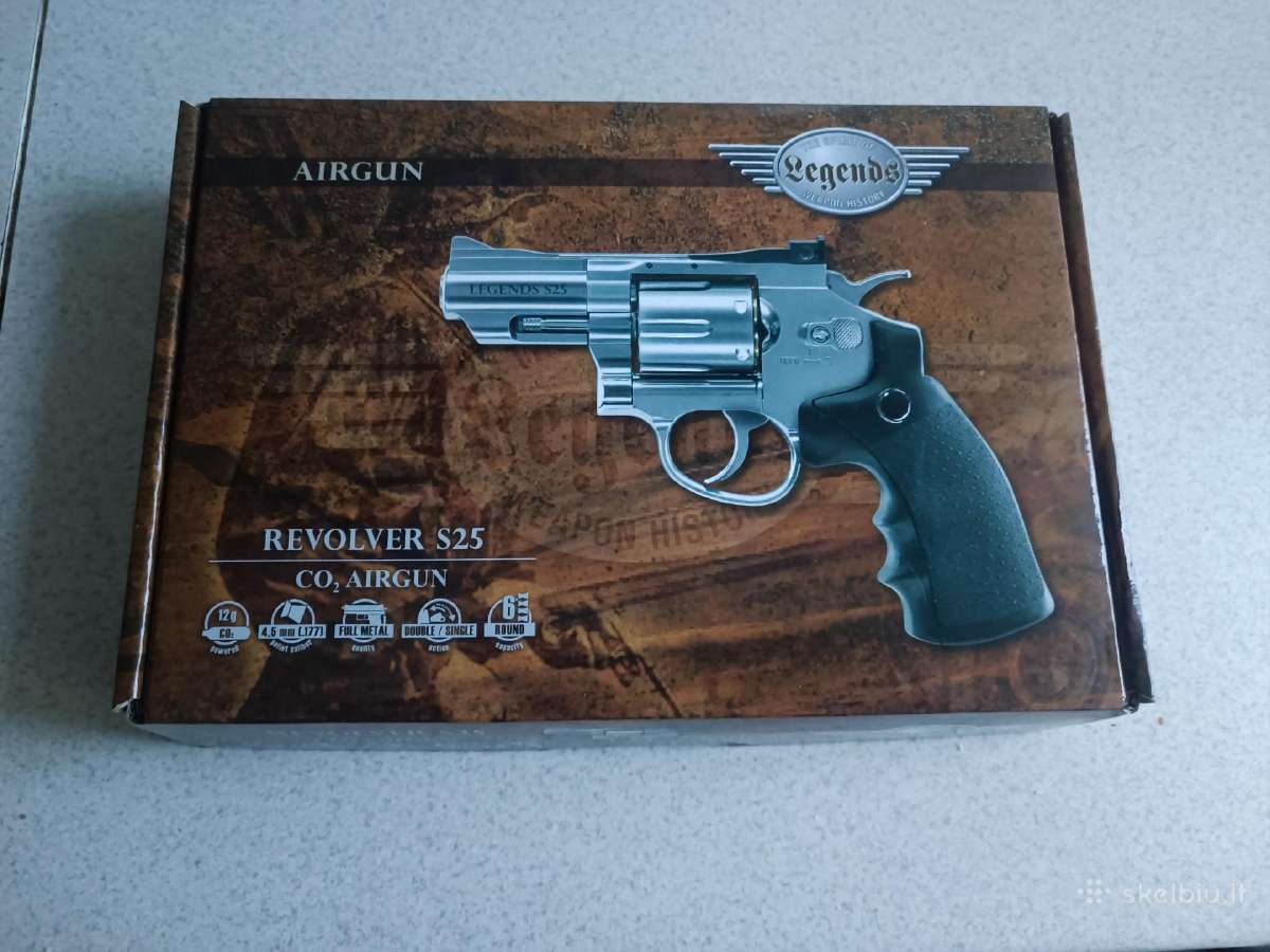 Pneumatinis revolveris Legends S25 2,5" 4,5mm Pell