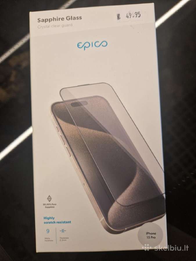 Apsauginis stiklas iPhone 15pro