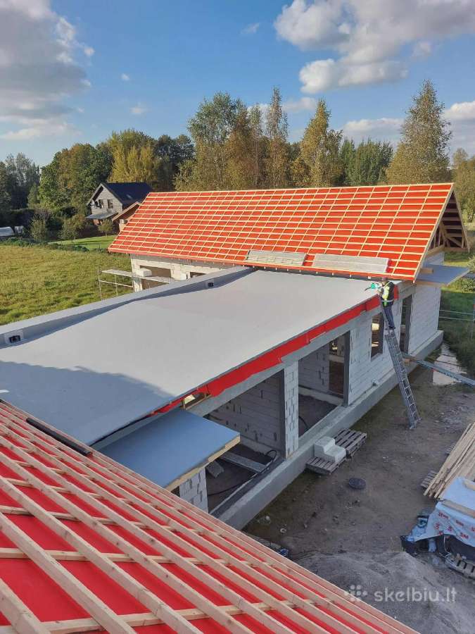 Plokščių stogų dengimas Pvc danga - nuotraukos Nr. 2