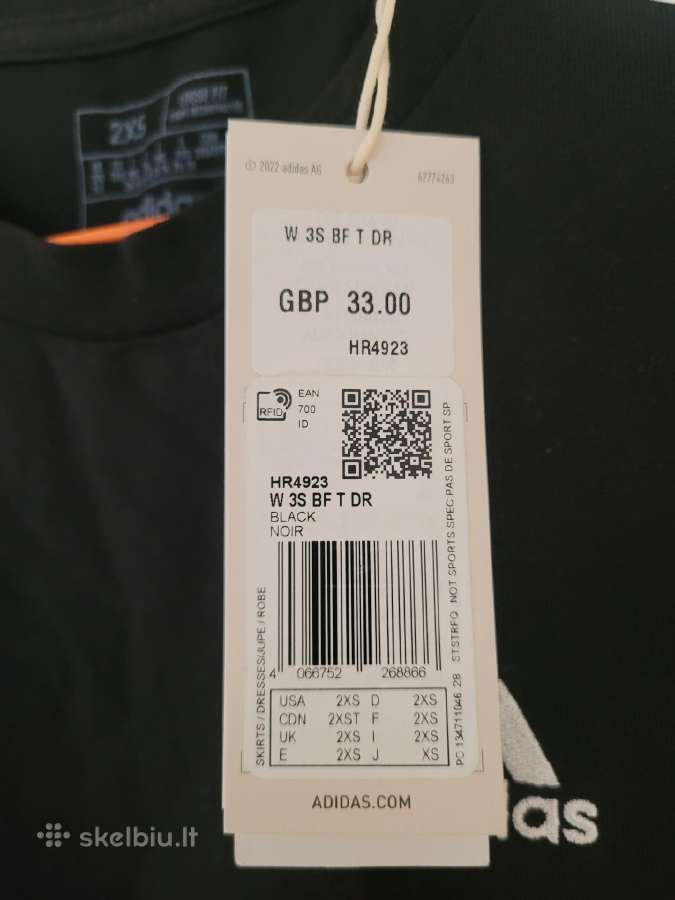 Adidas 2xs loose fit maikutė - nuotraukos Nr. 3