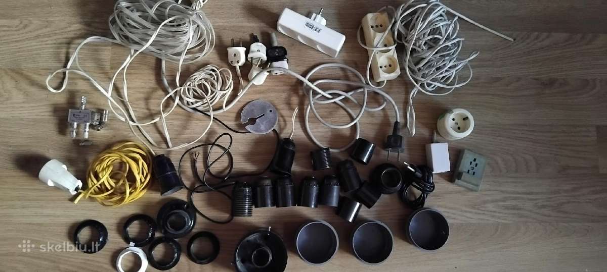 Pigiai elektros laidai, rozetės, ilgintuvai