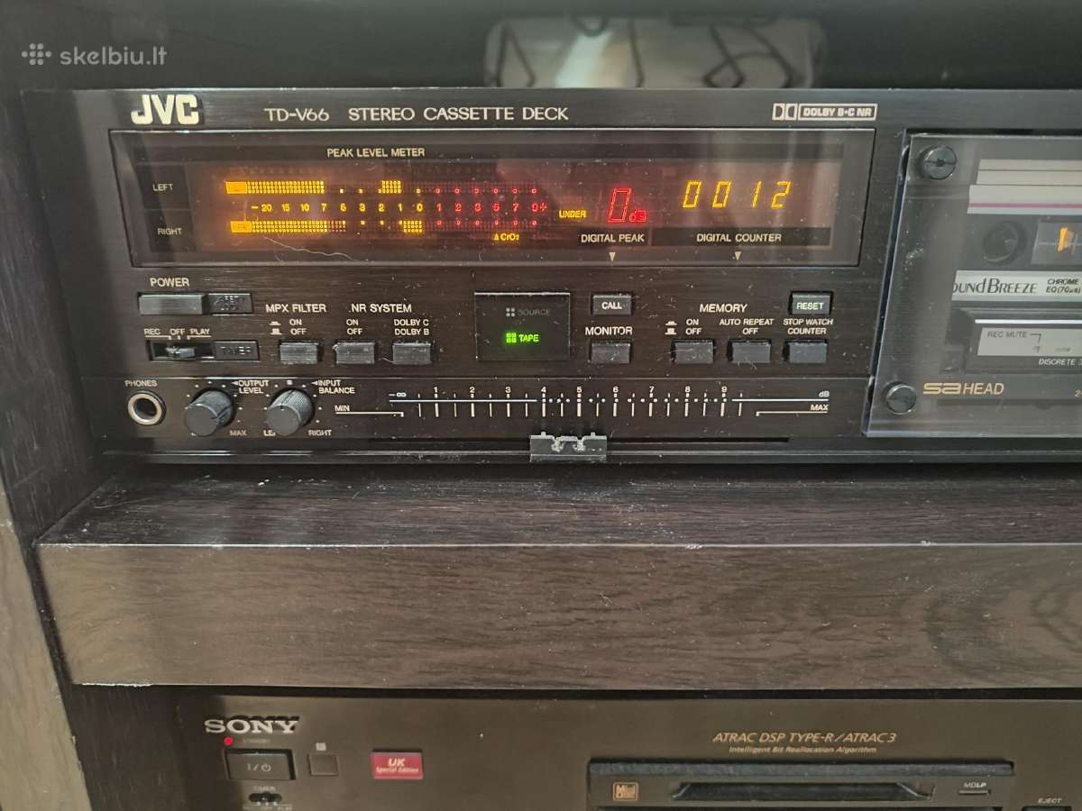 JVC td-v66 3 galvos kasetine deka