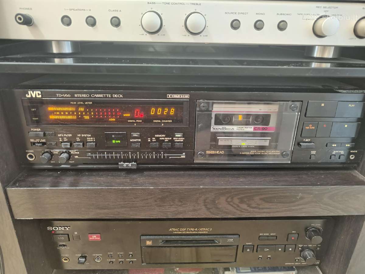 JVC td-v66 3 galvos kasetine deka - nuotraukos Nr. 3