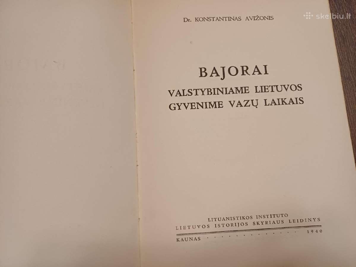 Parduodu knyga.bajorai,1940m - nuotraukos Nr. 3