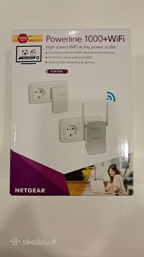 Powerline adapteris su WiFi