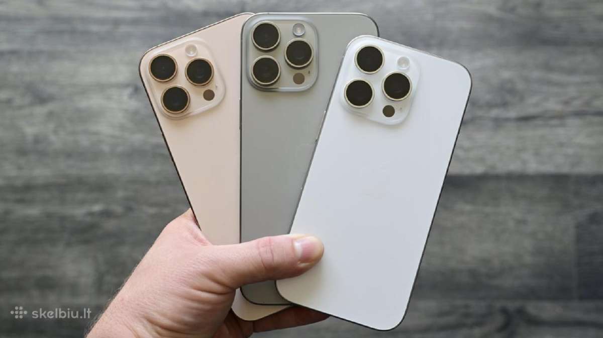Perkame iPhone 16 Pro Max - kaina per 1 min!