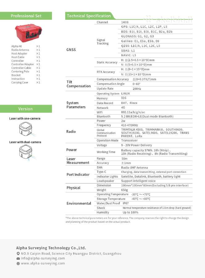 GPS imtuvas su lazeriu Alpha Zero - 2000eur! - nuotraukos Nr. 11