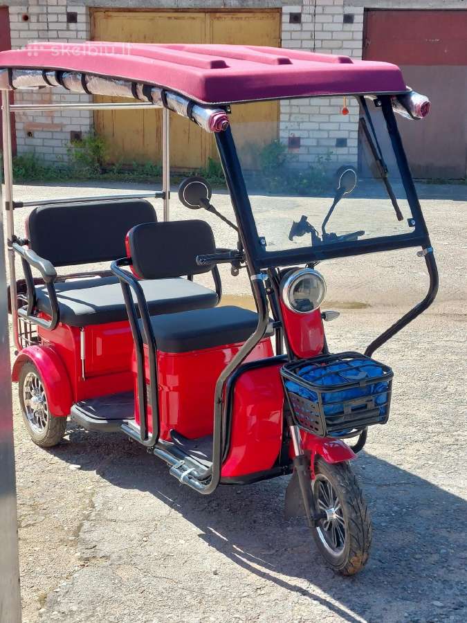 Elektrinis triratis Praktik 2 - 1000w 3 vietų
