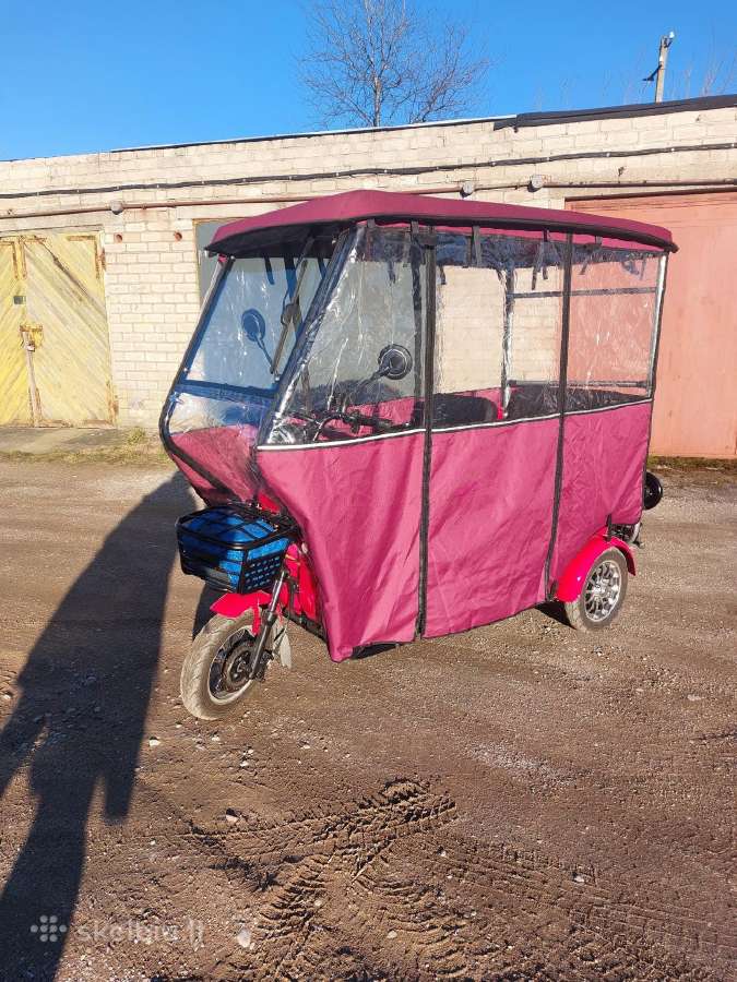 Elektrinis triratis Praktik 2 - 1000w 3 vietų - nuotraukos Nr. 2