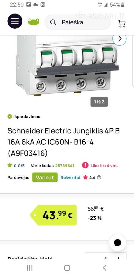 Schneider Electric grandinės pertraukiklis - nuotraukos Nr. 11