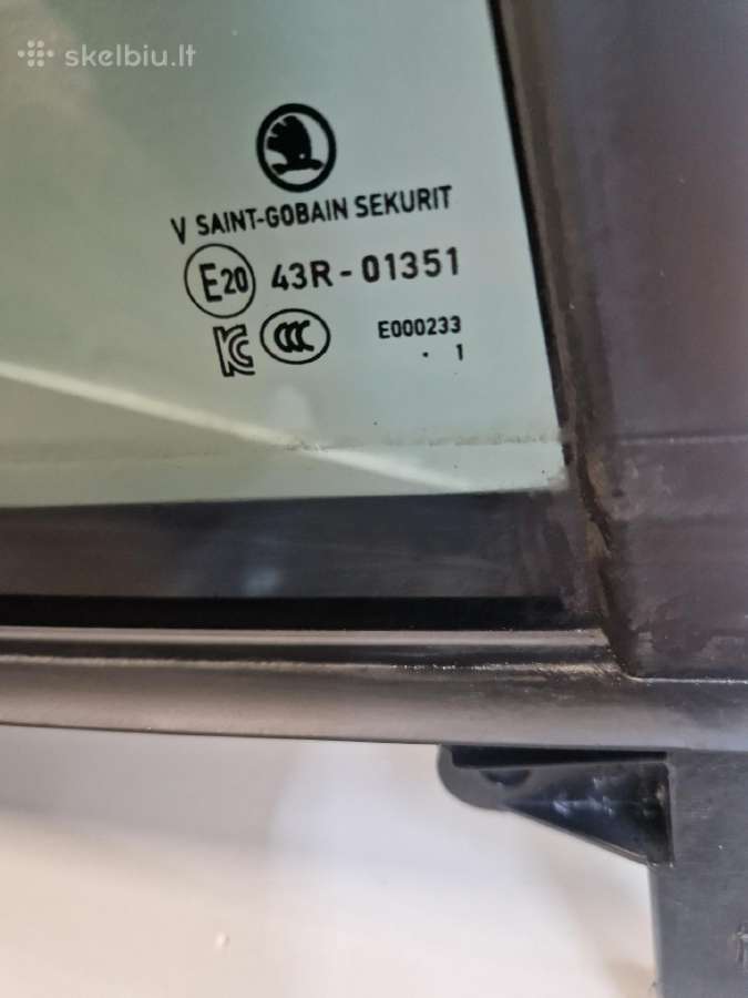 Skoda Enyaq duru stiklas 5lg845214,5la853761,5lg8 - nuotraukos Nr. 2