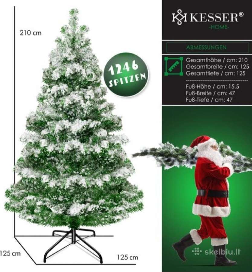 Kalėdinė eglutė180cm/210cm/dirbtinė tuja/pačiūžos - nuotraukos Nr. 2