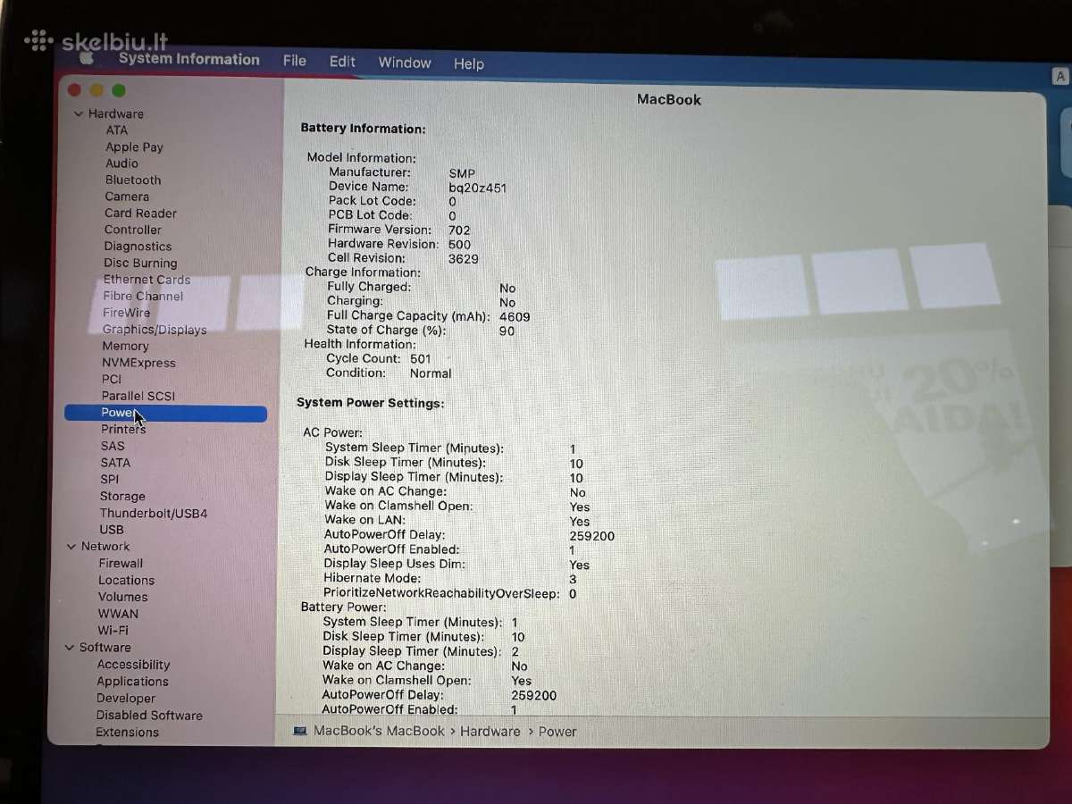 MacBook 12 2016 M3-6y30/8/256/cycle 501 - nuotraukos Nr. 4