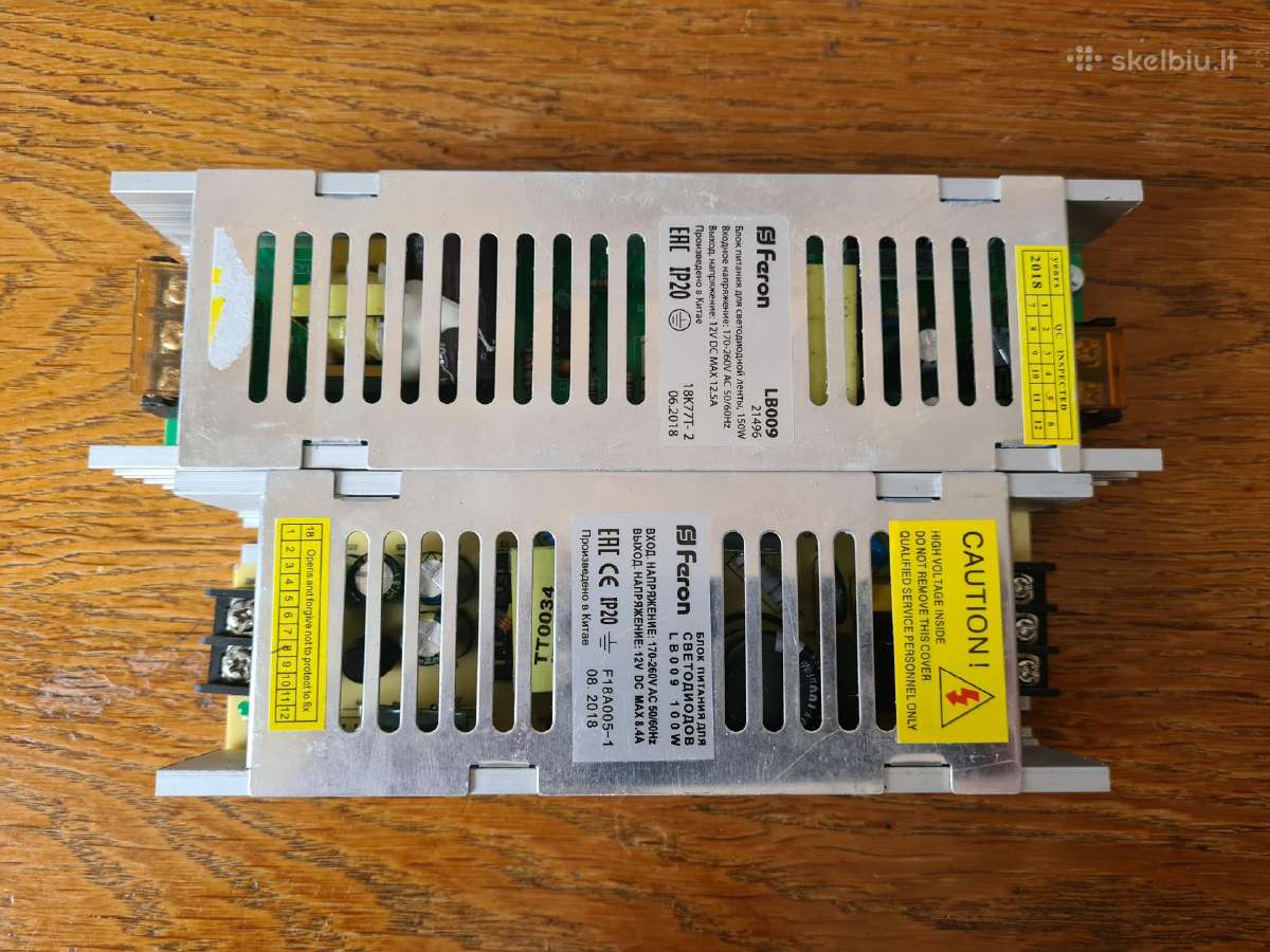Maitinimo šaltiniai LED juostoms, 12v