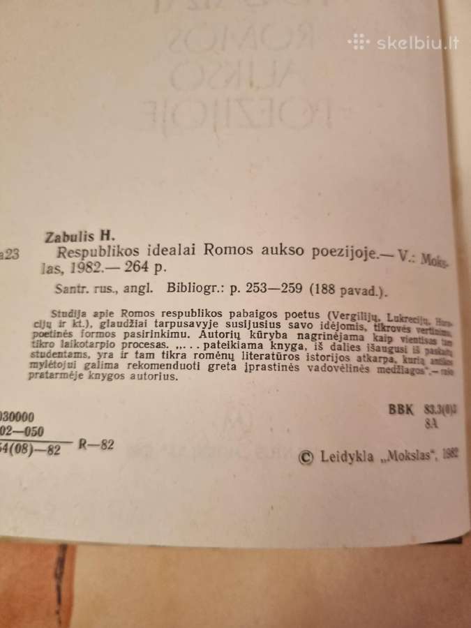 Respublikos idealai Romos aukso poezijoje - nuotraukos Nr. 3
