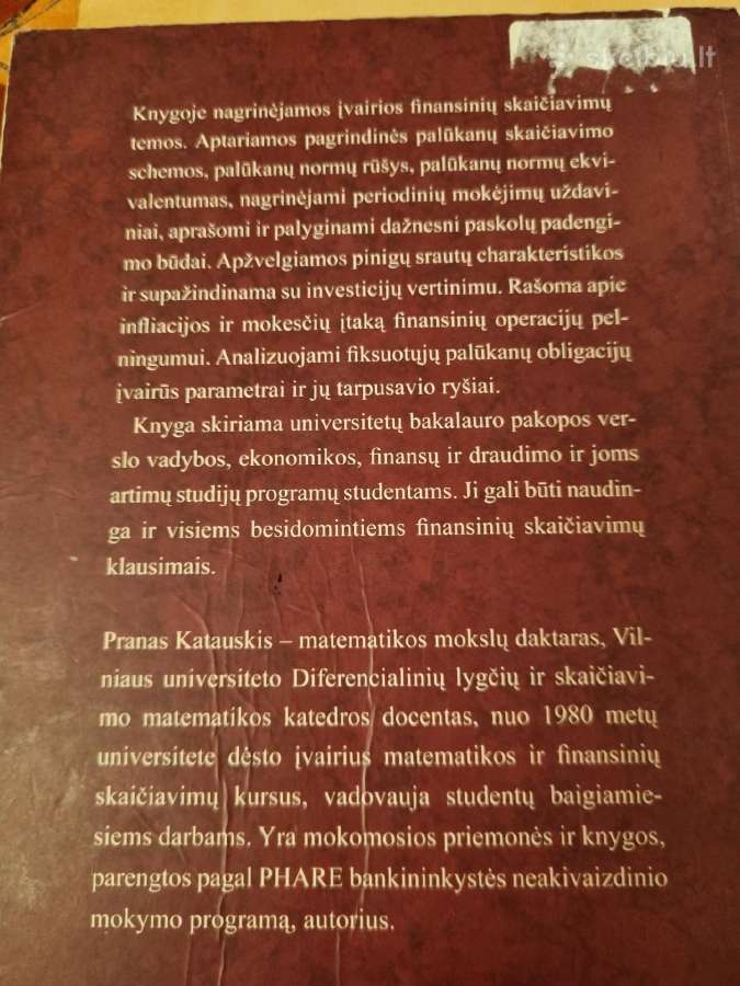 Finansinių skaičiavimų pagrindai - nuotraukos Nr. 6