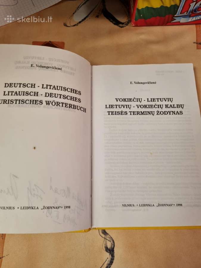 Vokiečių-lietuvių , lietuvių -vokiečių teisės term - nuotraukos Nr. 2