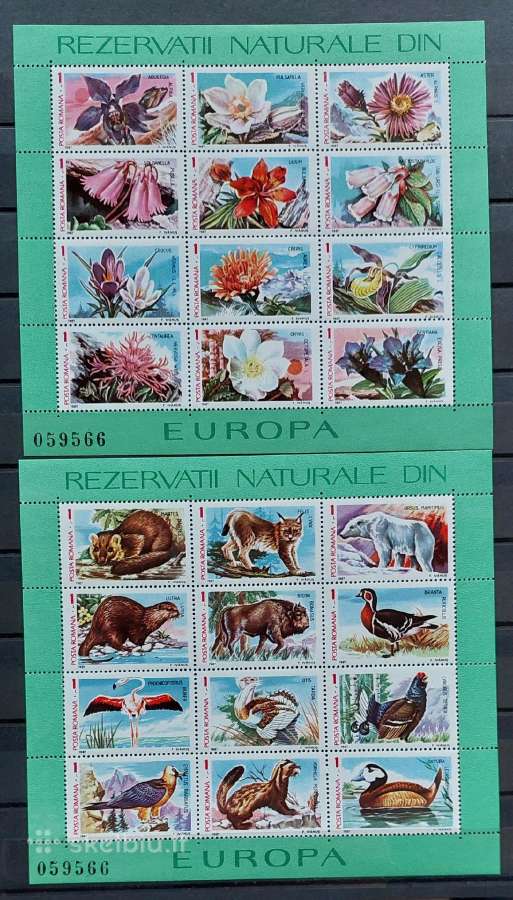 Rumunija 1987 fauna ir flora, švarus, Michel block