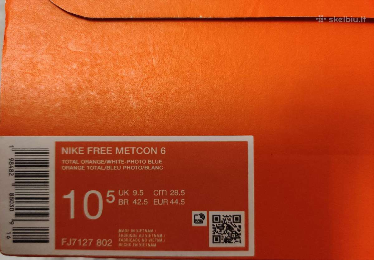 Nike free metcon 6 , 44.5 d