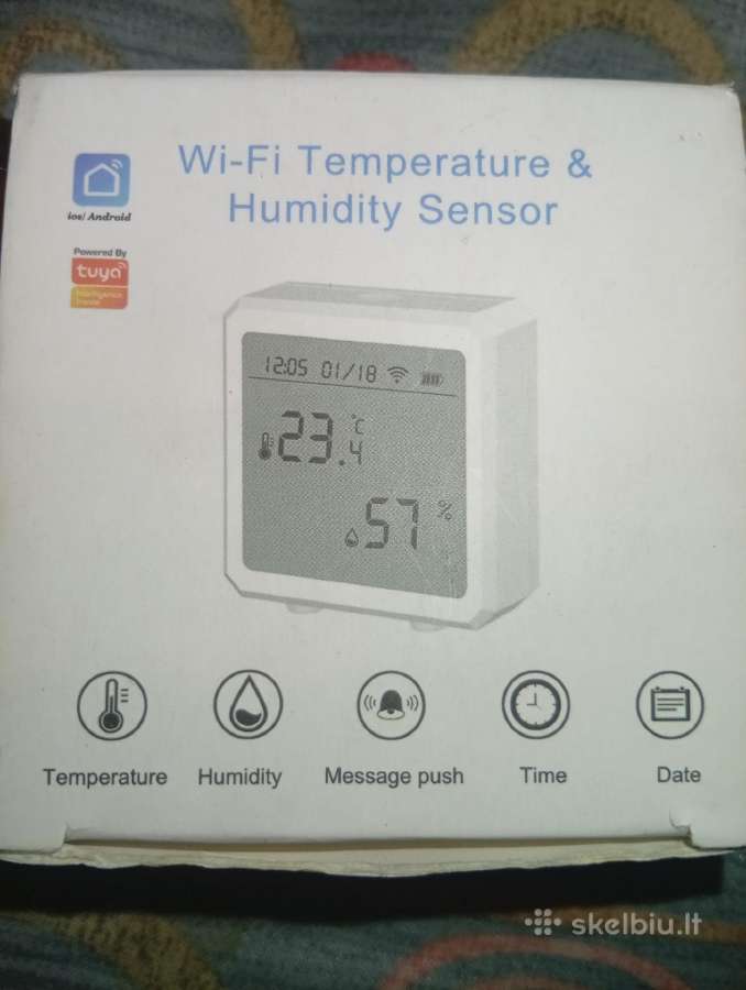 Išmanusis WiFi temperatūros ir drėgmės daviklis