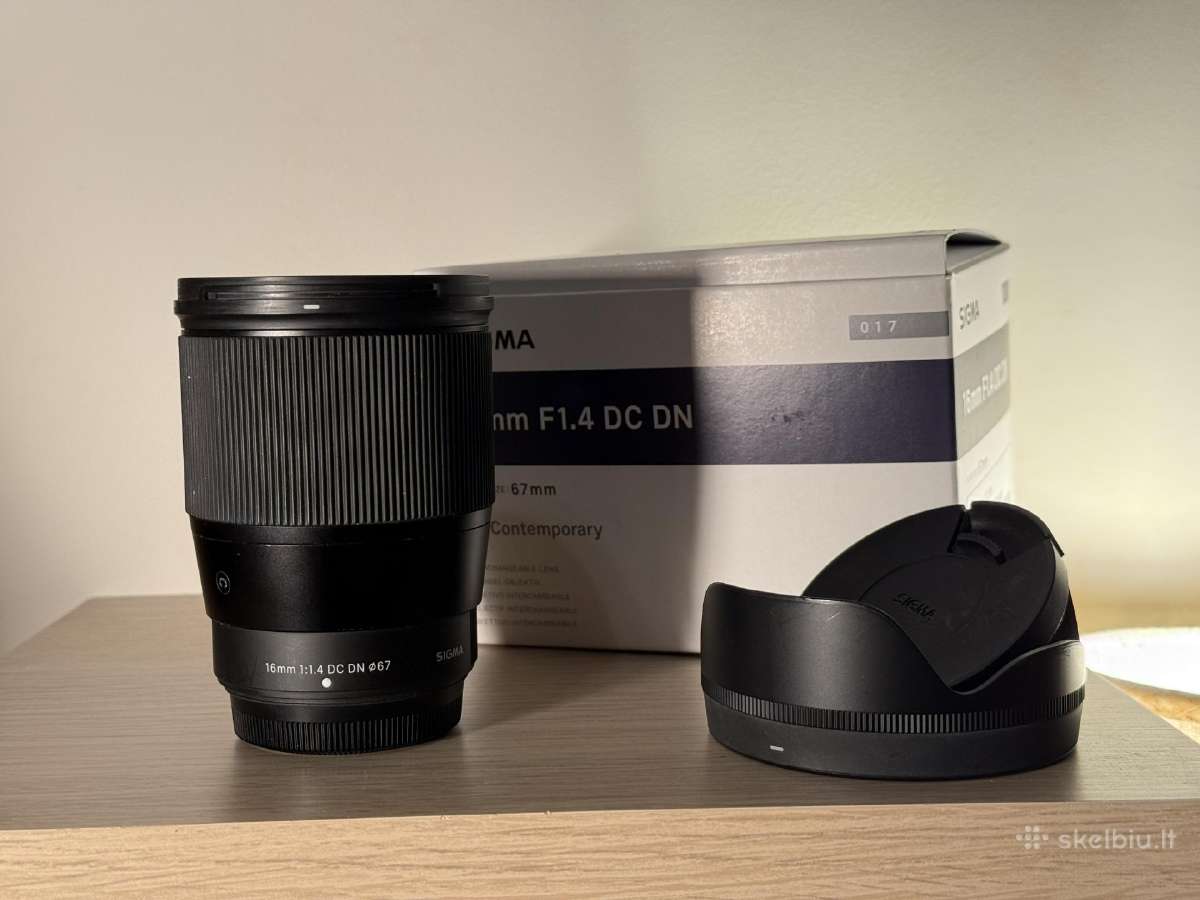 Sigma objektyvas 16mm F1.4 Dc Dn Fujifilm X mount