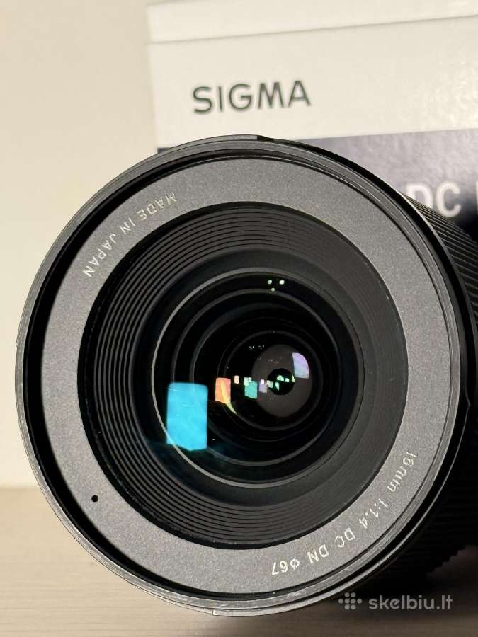 Sigma objektyvas 16mm F1.4 Dc Dn Fujifilm X mount - nuotraukos Nr. 2