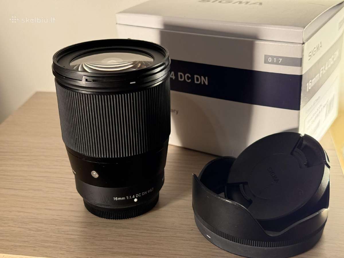 Sigma objektyvas 16mm F1.4 Dc Dn Fujifilm X mount - nuotraukos Nr. 3
