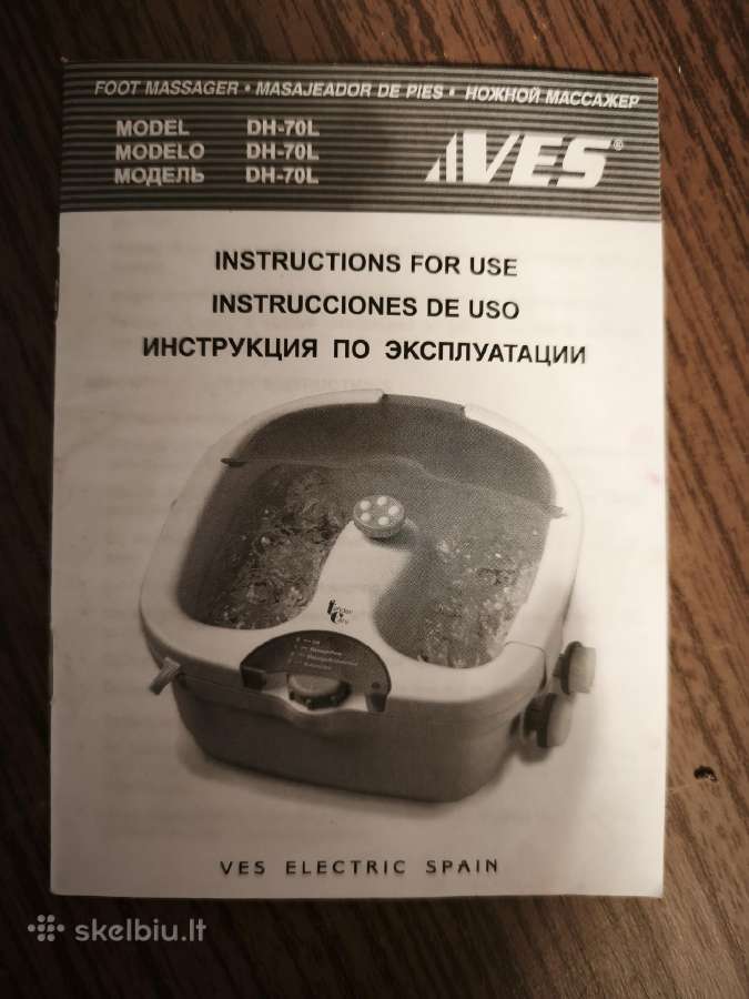 Pėdų vonelė-masažuoklis „Ves Dh-70l“. - nuotraukos Nr. 2