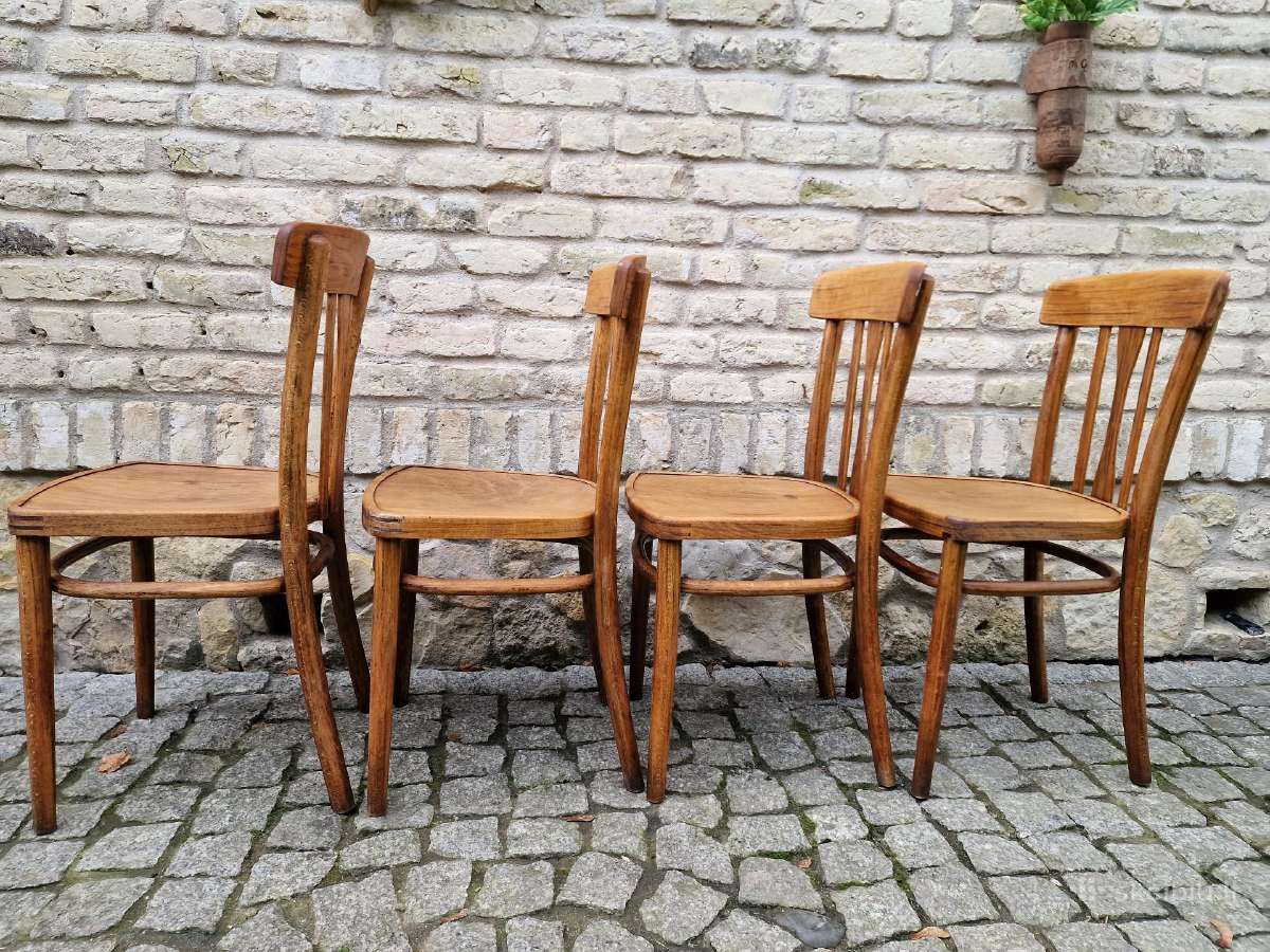 Vintažinės bukmedžio kėdės "Mundus" - nuotraukos Nr. 5
