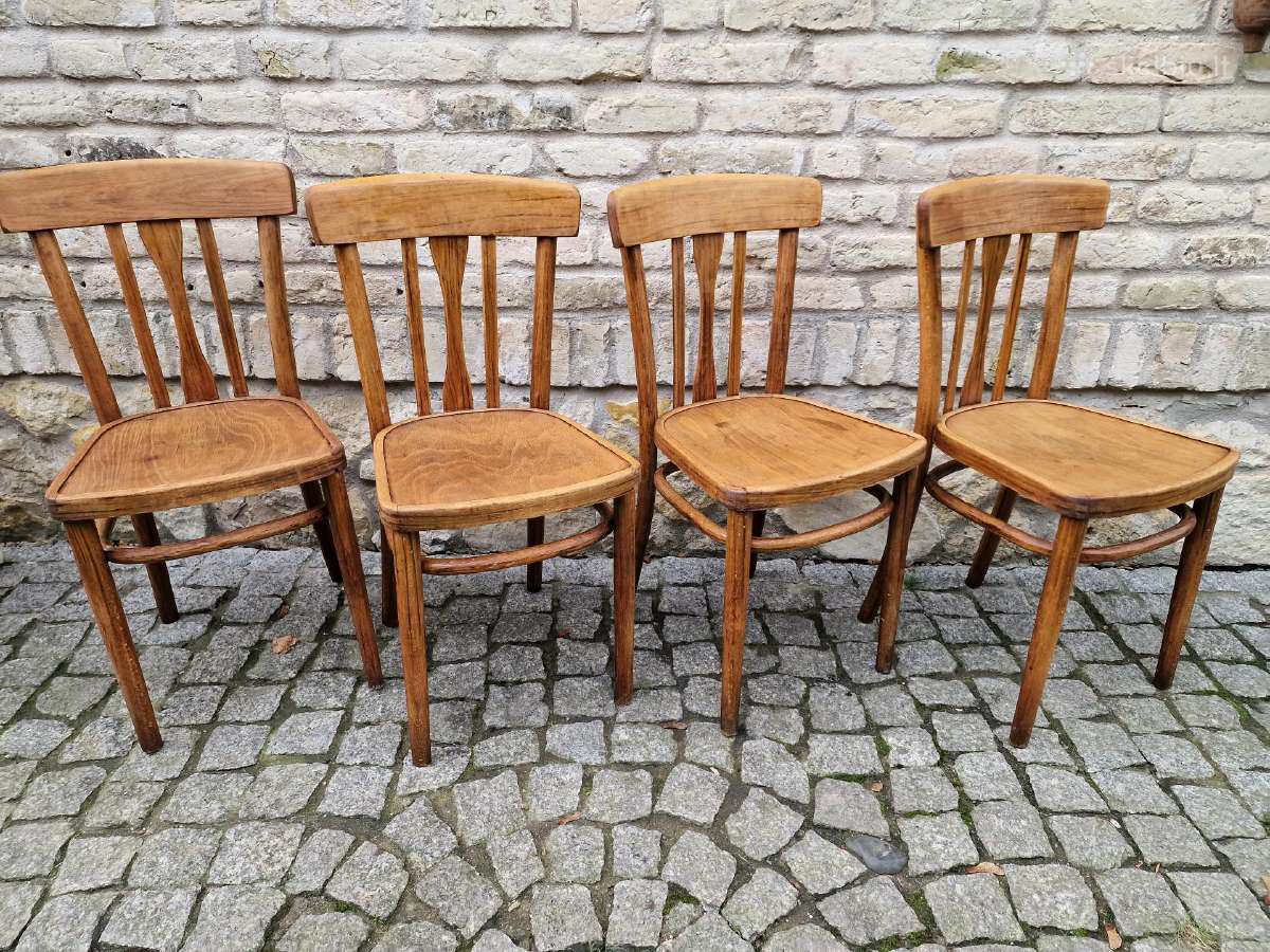 Vintažinės bukmedžio kėdės "Mundus" - nuotraukos Nr. 6